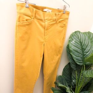 LOFT Yellow Dress Pants